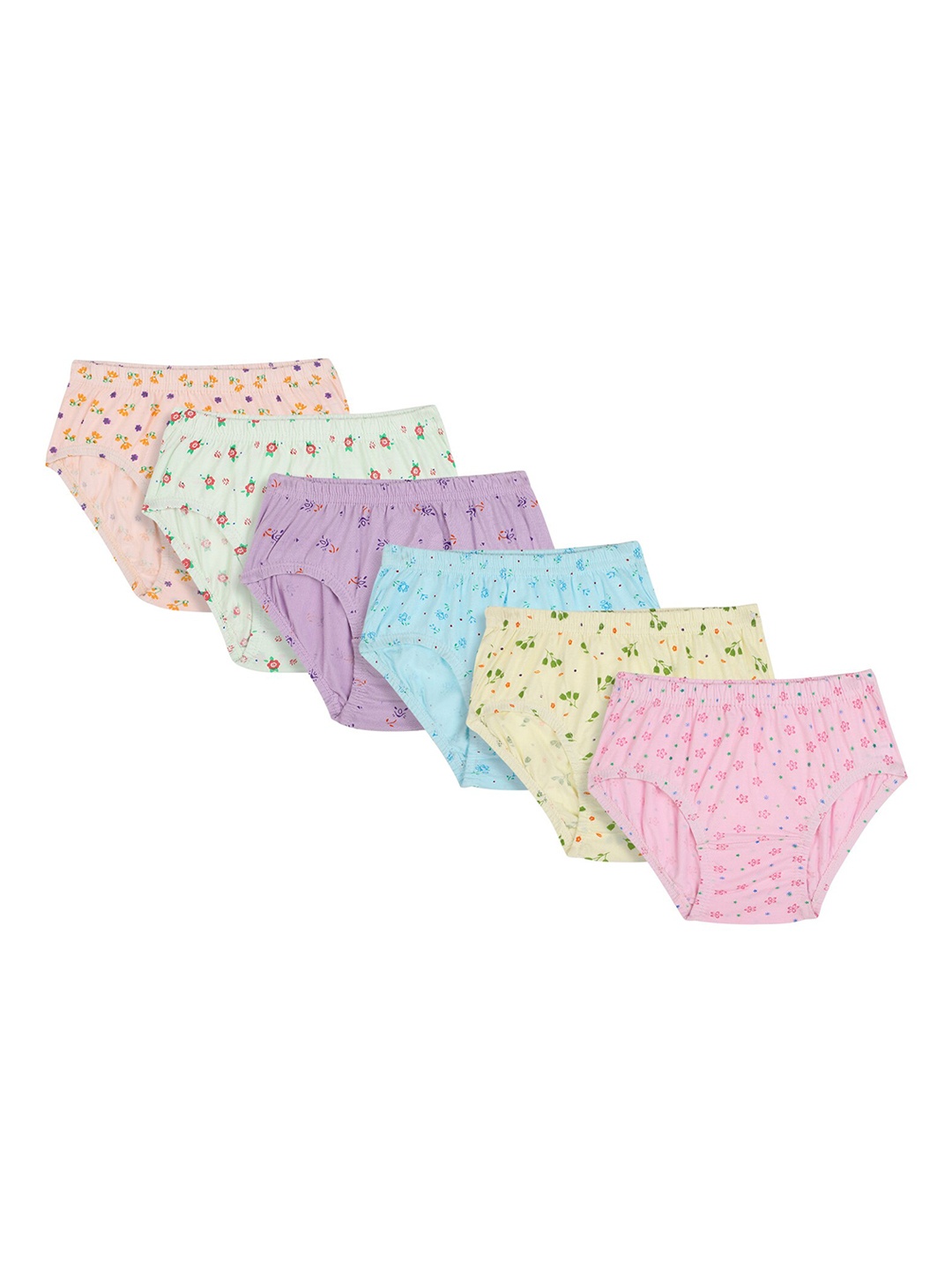 

Bodycare Kids Girls Pack Of 6 Assorted Cotton Briefs