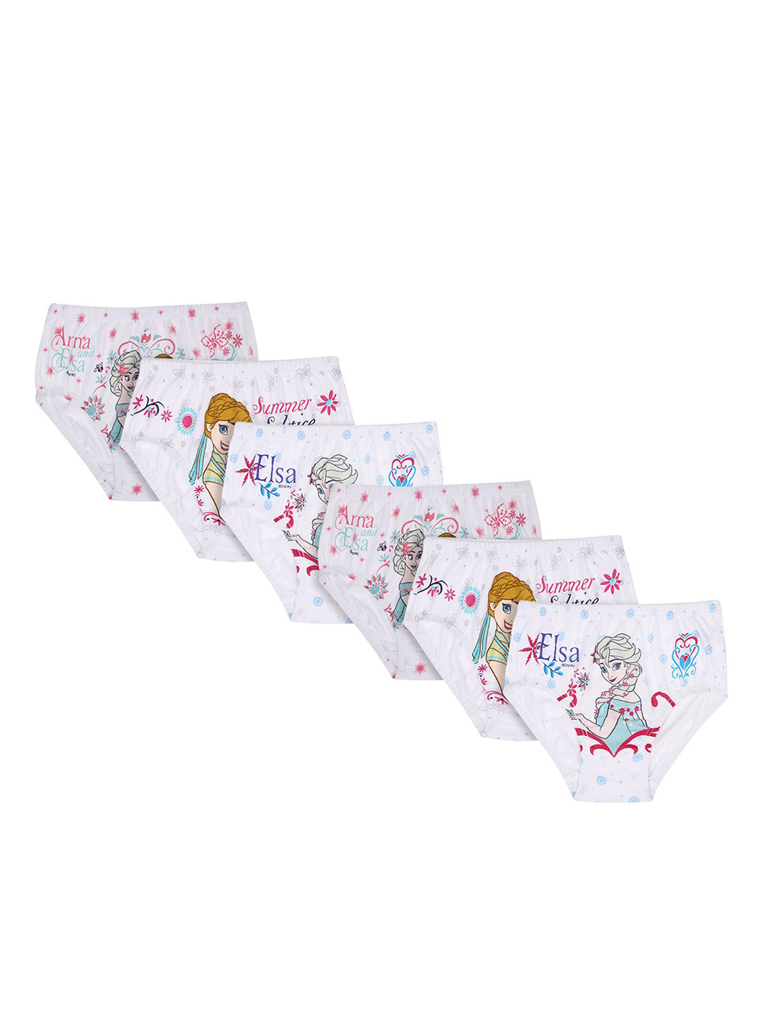

Bodycare Kids Girls Pack of 6-Assorted Frozen Printed Briefs