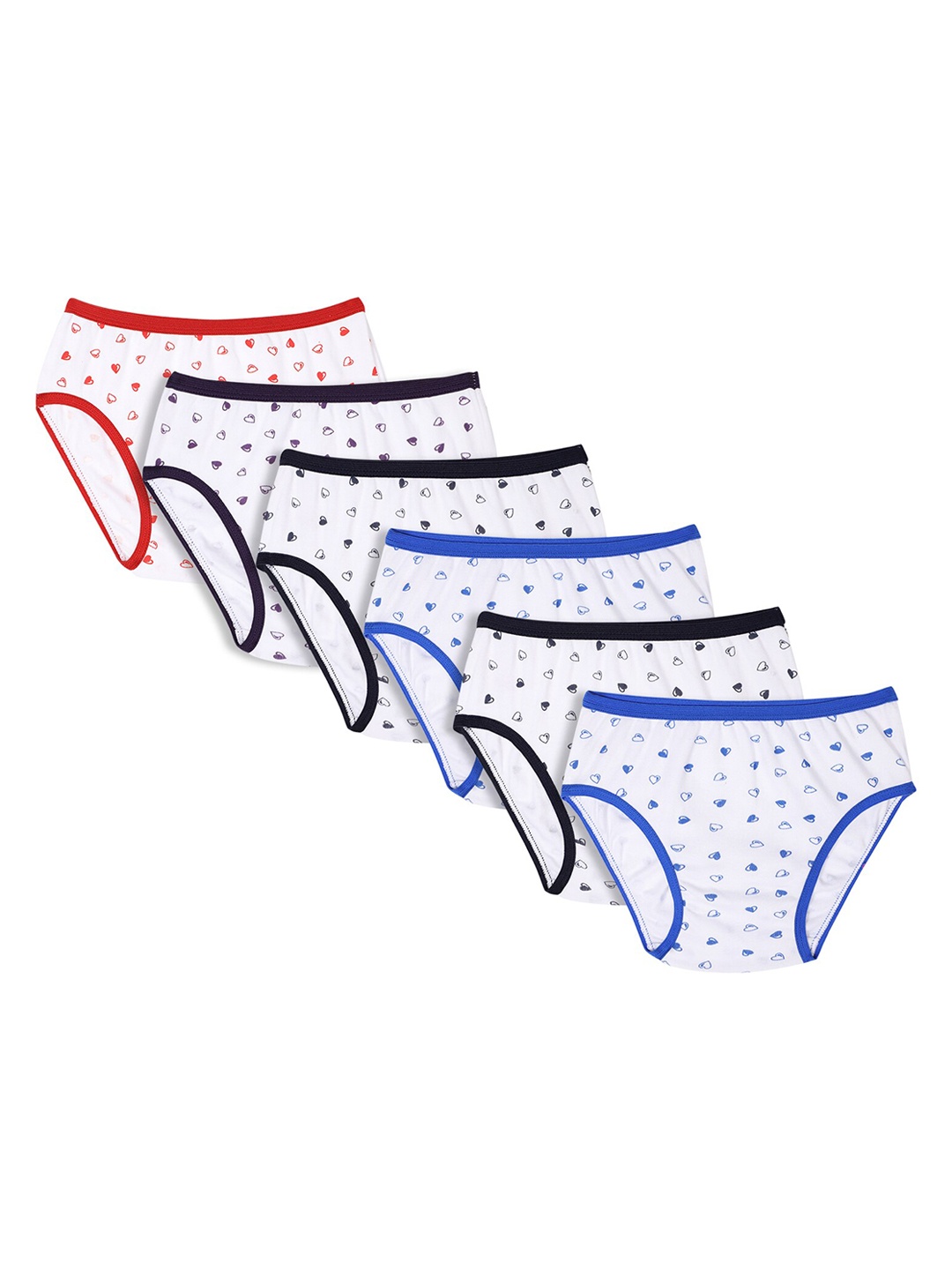 

Bodycare Kids Girls Pack Of 6 Hipster Cotton Briefs, White