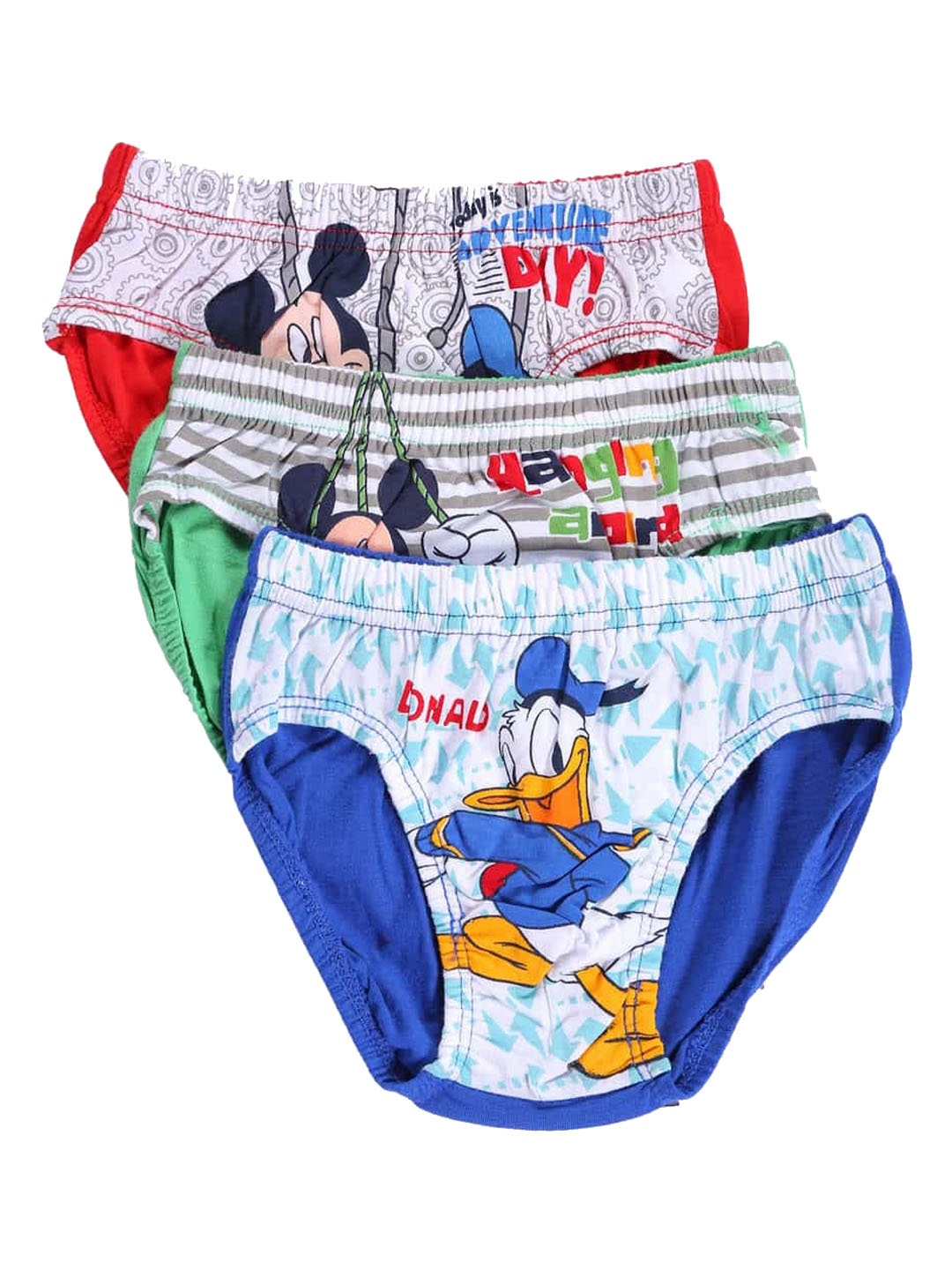 

Bodycare Kids Boys Pack of 3 Assorted Mickey & Friends Printed Hipster Briefs