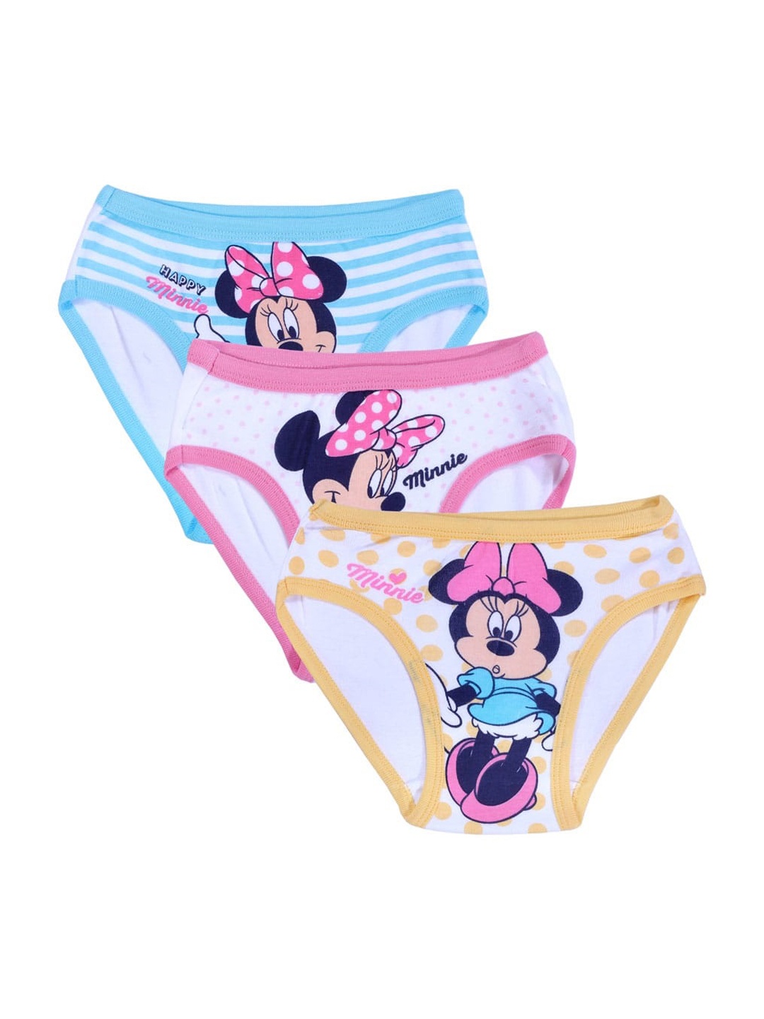 

Bodycare Kids Girls Pack Of 6 MINNIE & FRIENDS Assorted Cotton Hipster Briefs