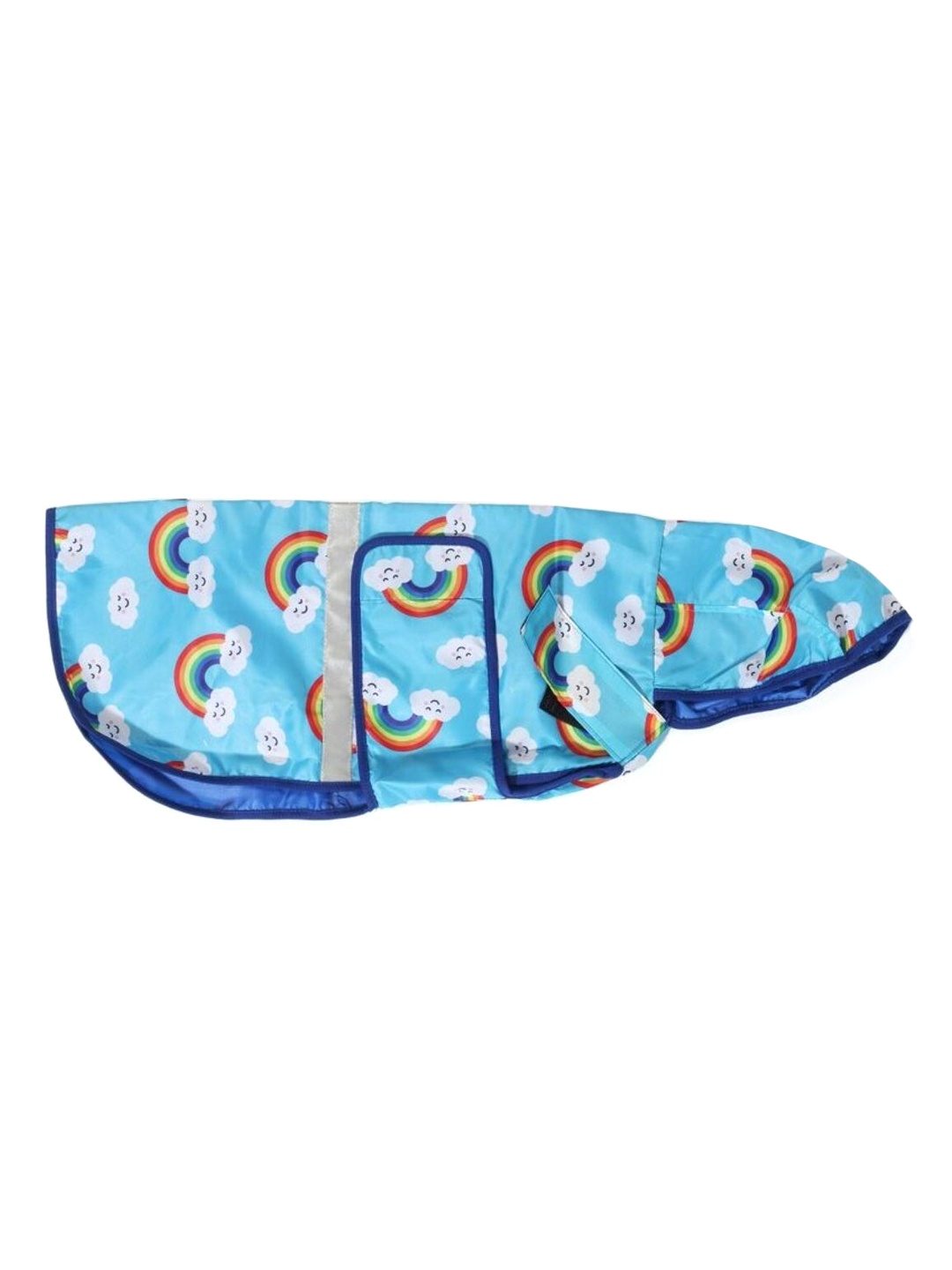 

LANA PAWS Blue & White Printed Dog Raincoat