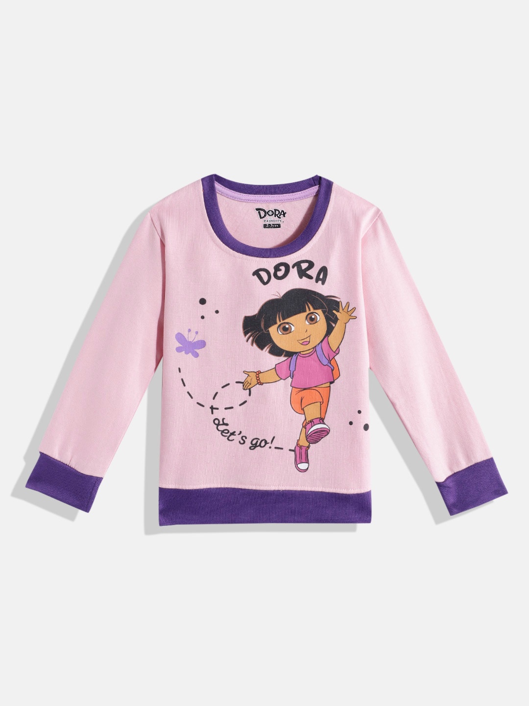 

Eteenz Girls Dora Printed Pure Cotton Sweatshirt, Pink