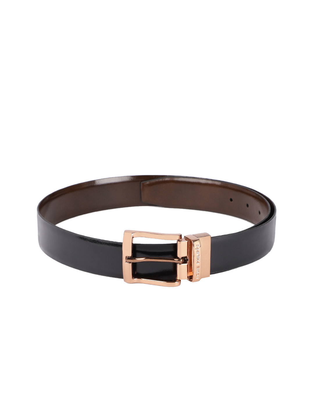 

Louis Philippe Men Black & Brown Reversible Leather Belt