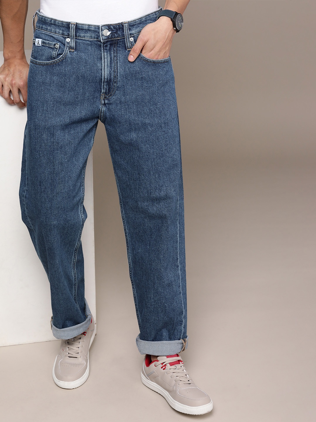 

Calvin Klein Jeans Men Blue Heavy Fade Stretchable Jeans