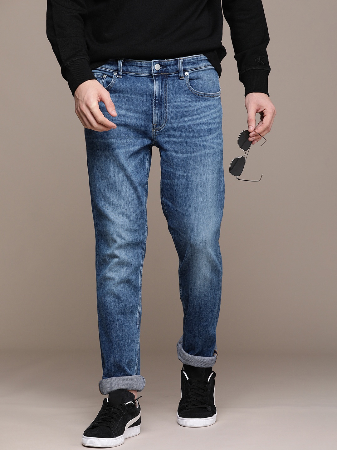 

Calvin Klein Jeans Men Blue Skinny Fit Light Fade Stretchable Jeans