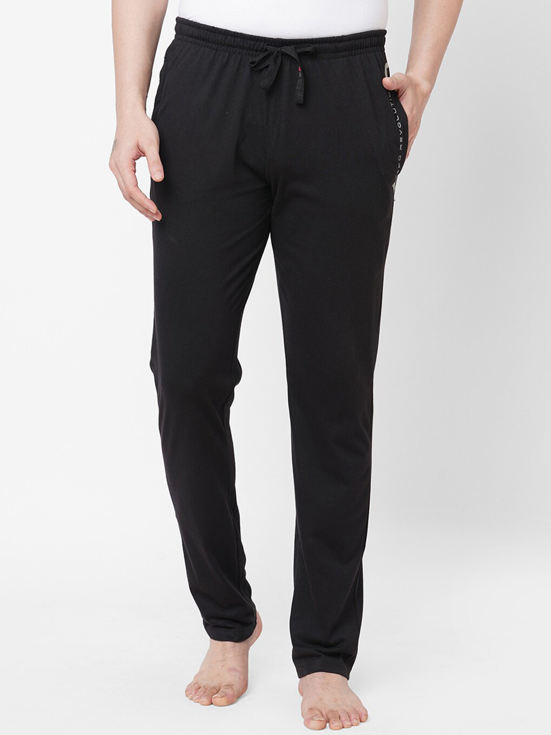 

Sweet Dreams Men Black Solid Lounge Pants