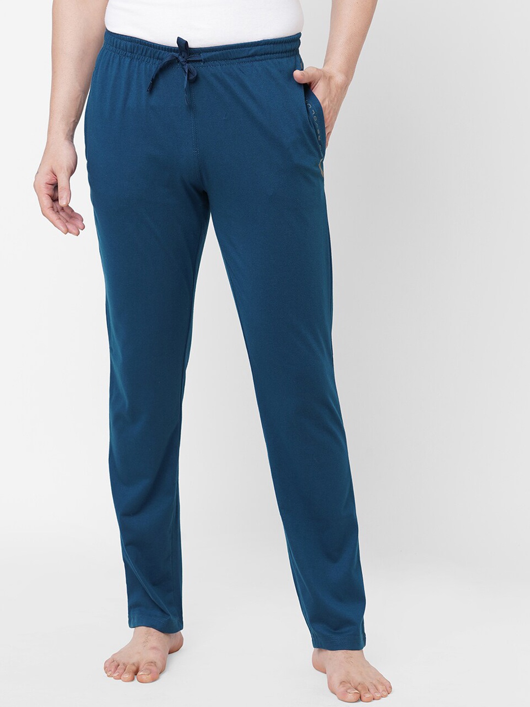 

Sweet Dreams Men Navy Blue Solid Lounge Pants