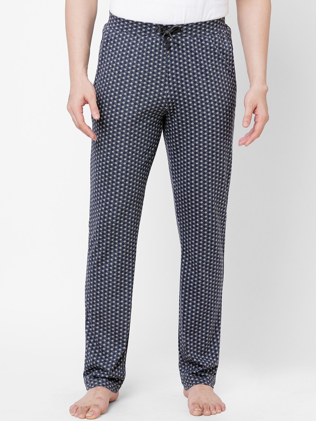 

Sweet Dreams Men Black Printed Lounge Drawstring Pants
