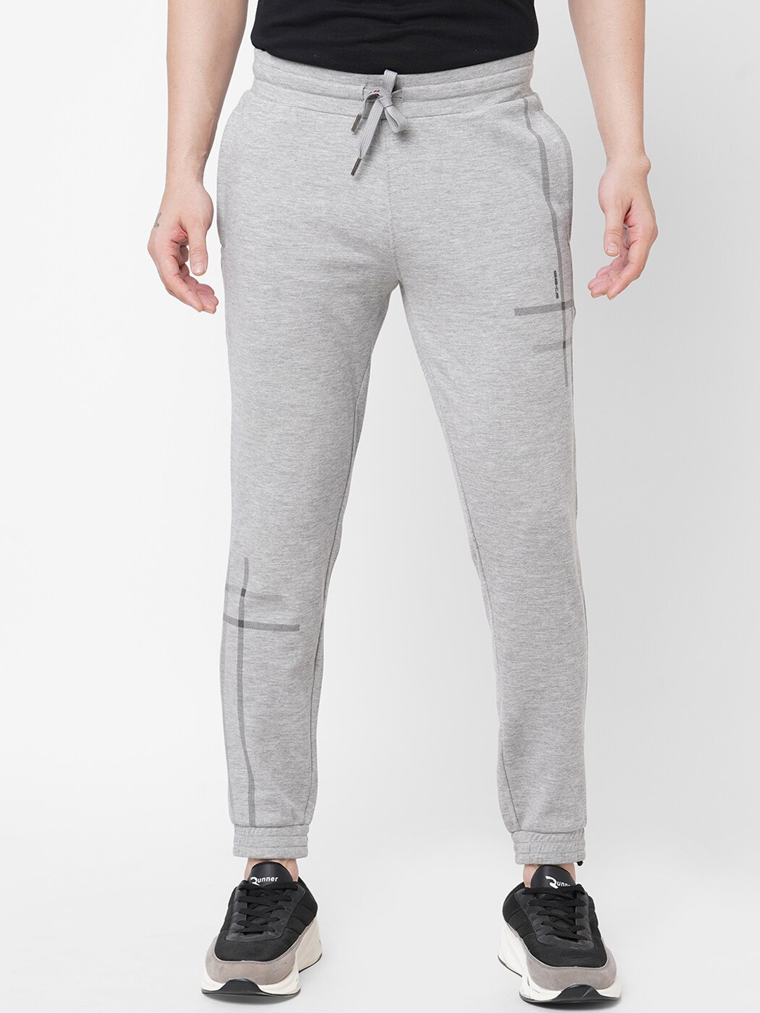 

Sweet Dreams Men Grey Melange Solid Track Pants