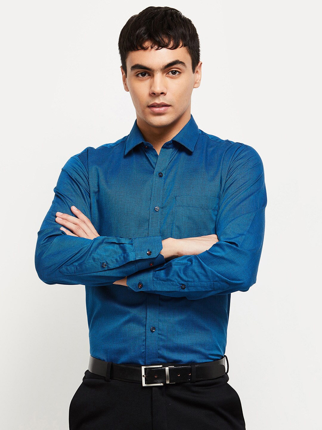 

Max Men Green Slim Fit Casual Cotton Shirt