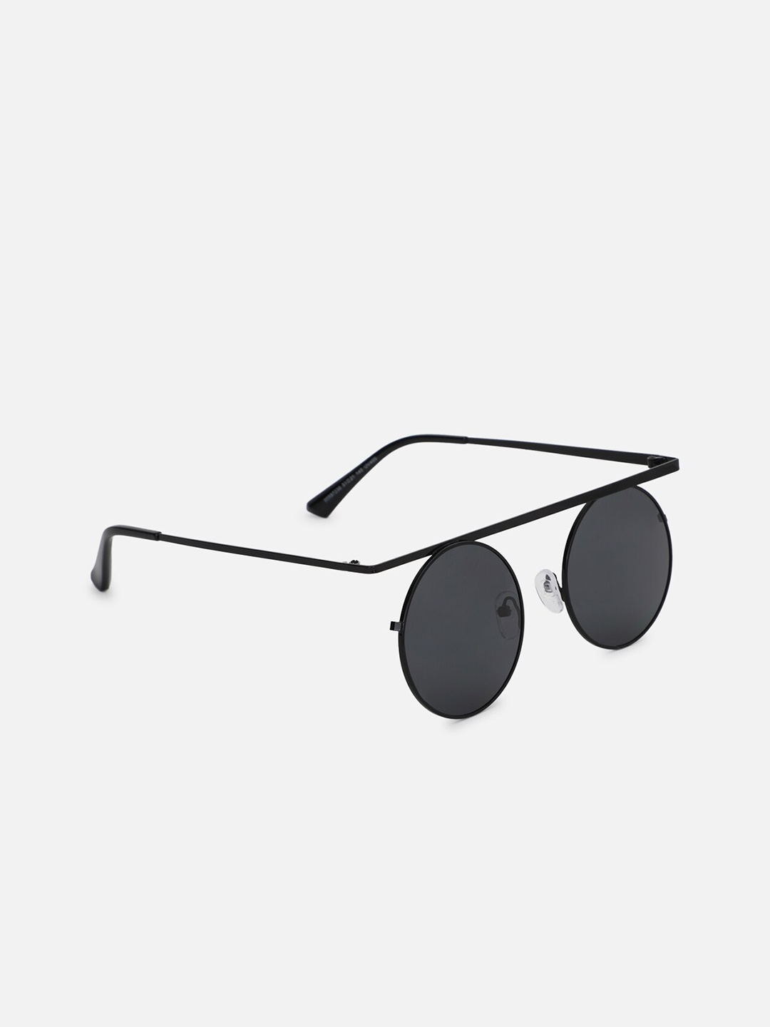 

FOREVER 21 Women Black Lens & Black Round Sunglasses