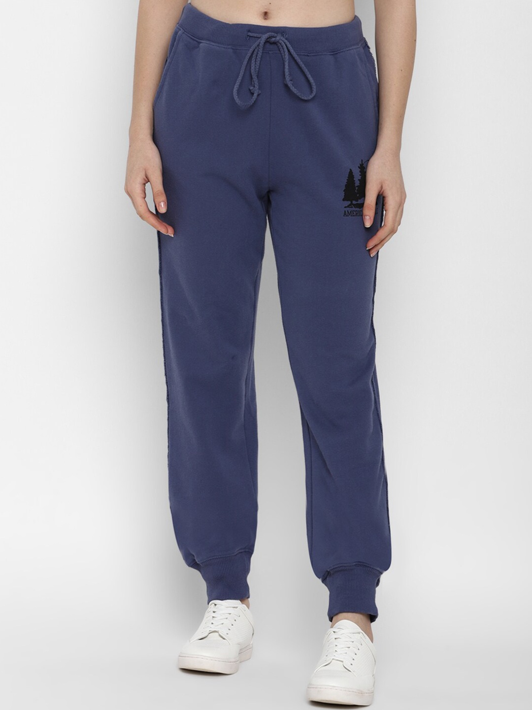 

AMERICAN EAGLE OUTFITTERS Women Blue Solid Regular Fit Jogger