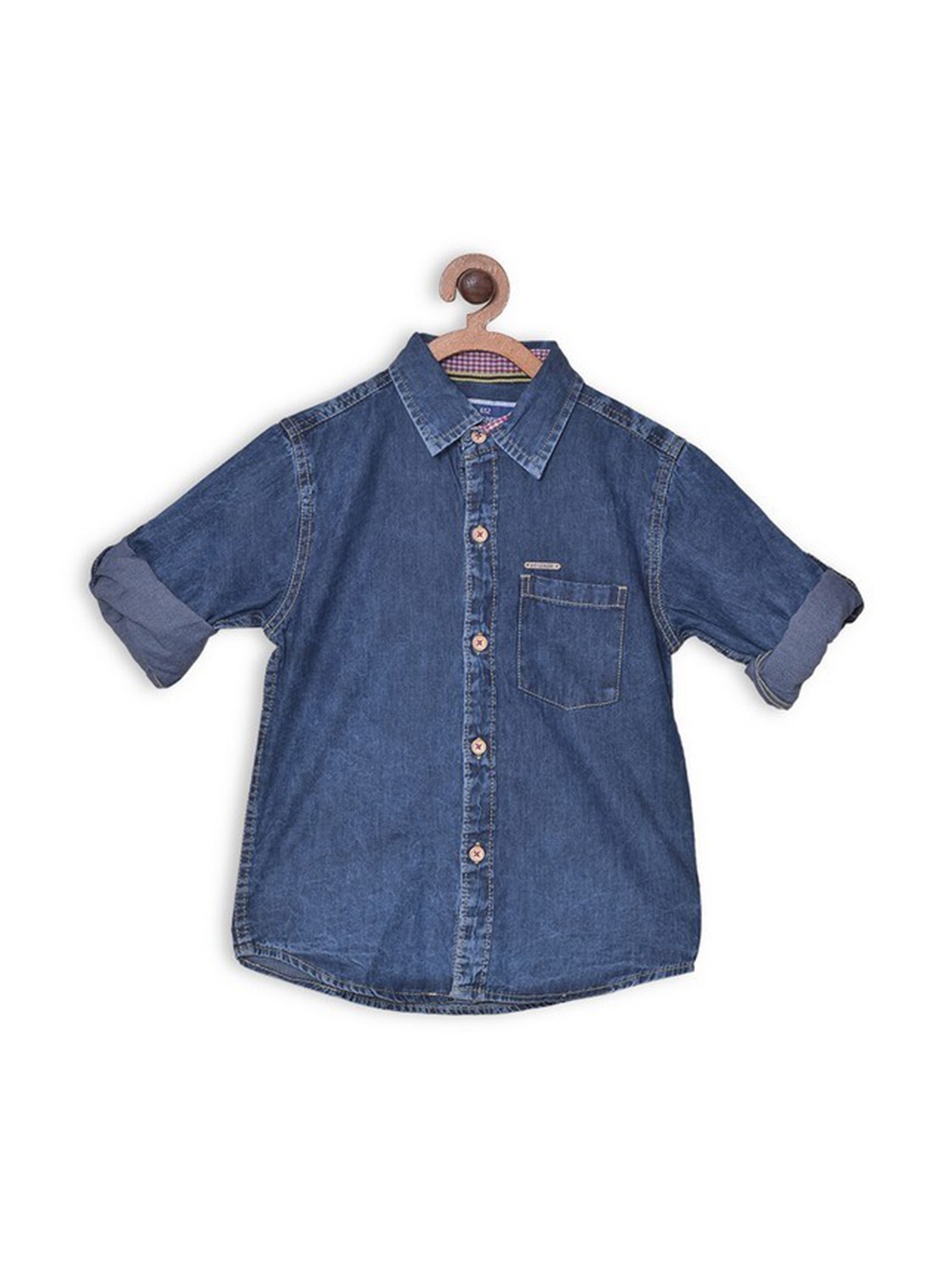 

612League Boys Blue Classic Casual Shirt