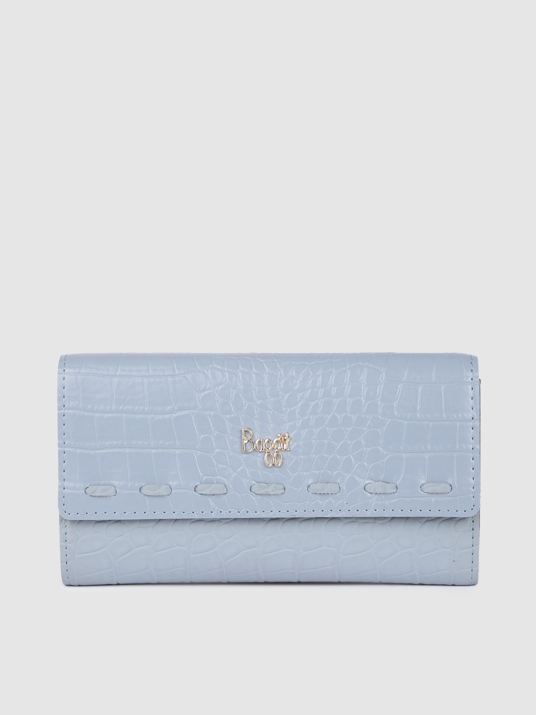 

Baggit Women Blue Textured PU Envelope