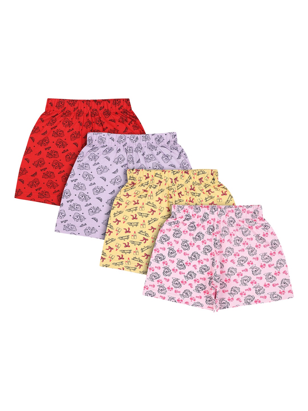 

Bodycare Kids Girls Red Floral Printed Shorts