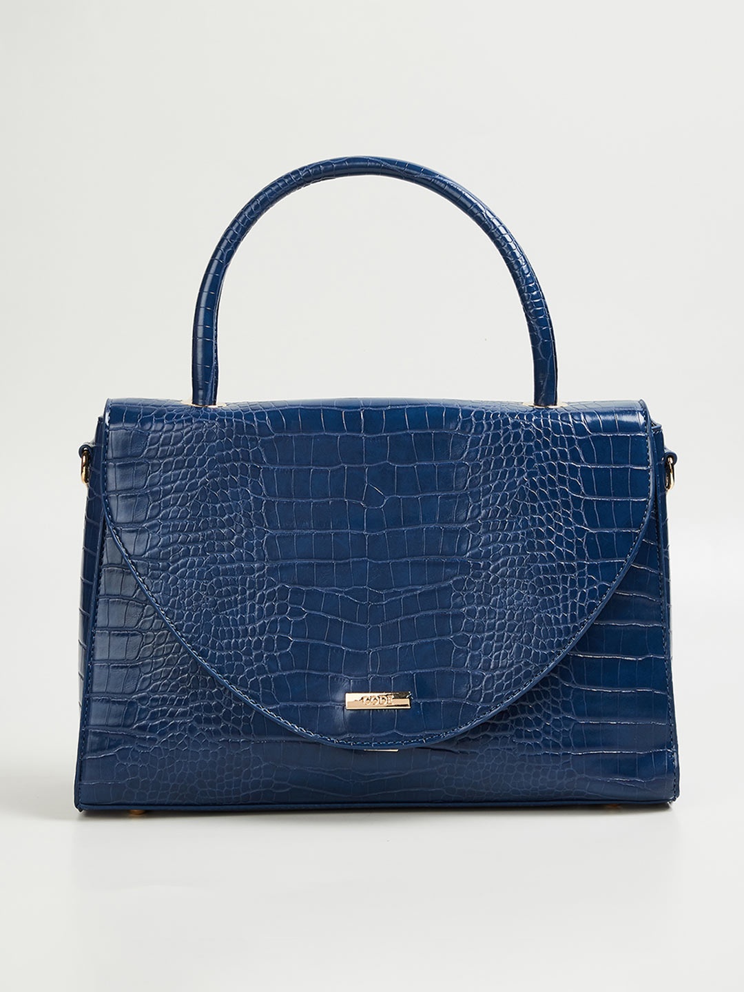 

CODE by Lifestyle Navy Blue Textured Shopper Handheld Bag