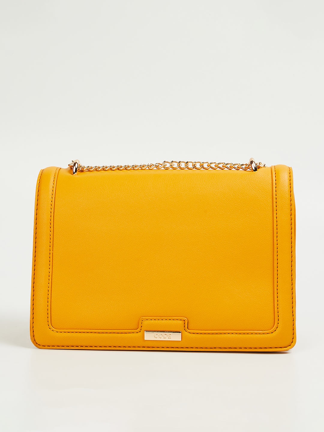 

CODE by Lifestyle Women Yellow Structured Satchel