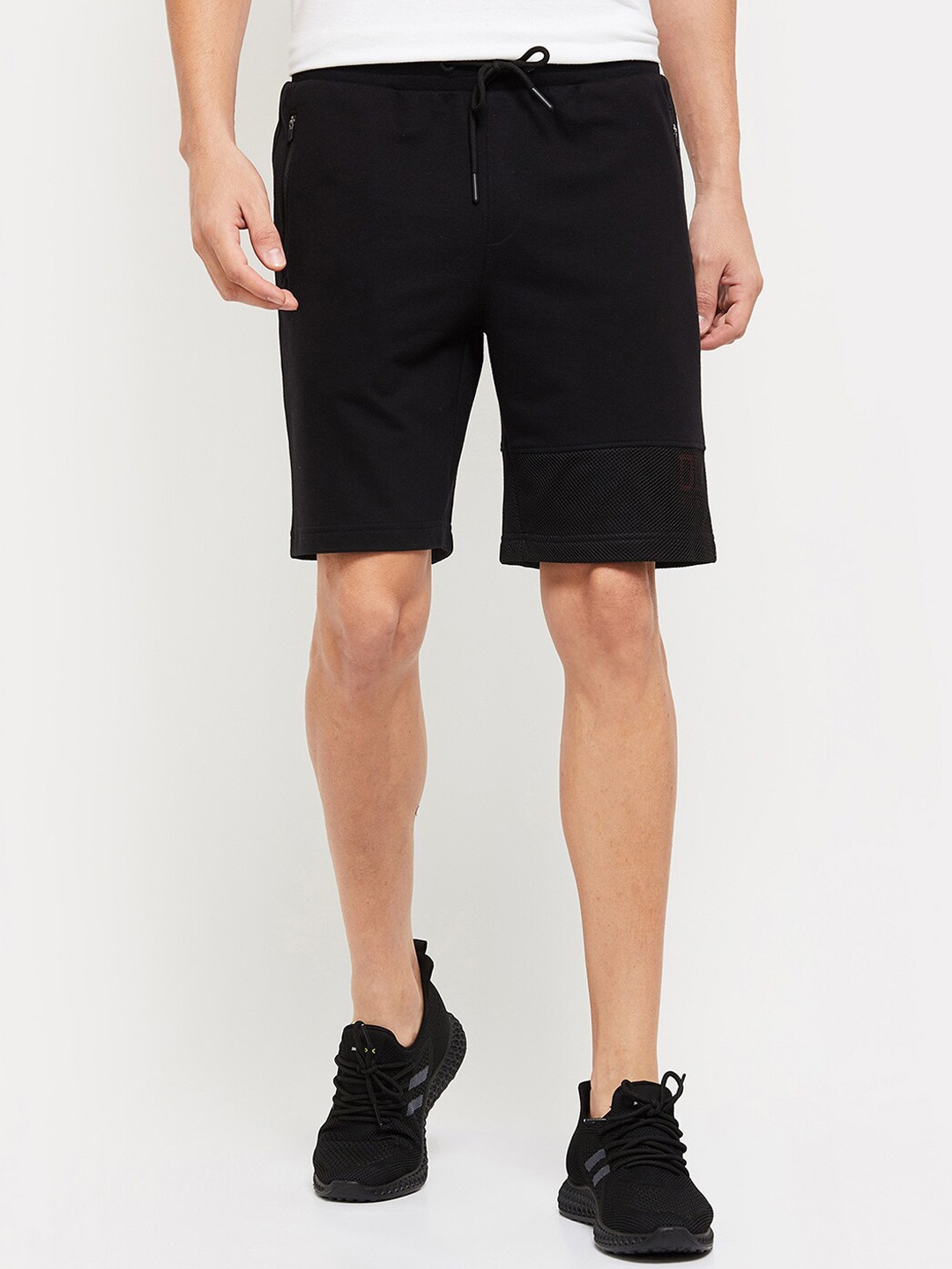 

max Men Black Sports Shorts