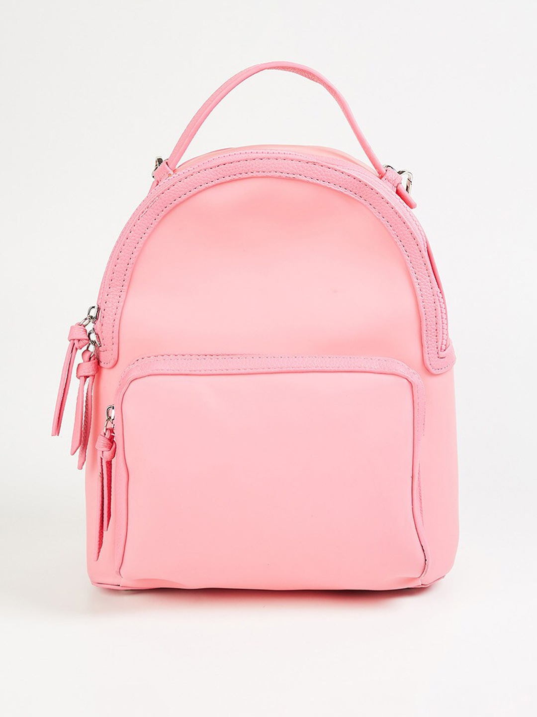 

Ginger by Lifestyle Women Pink Solid Backpack