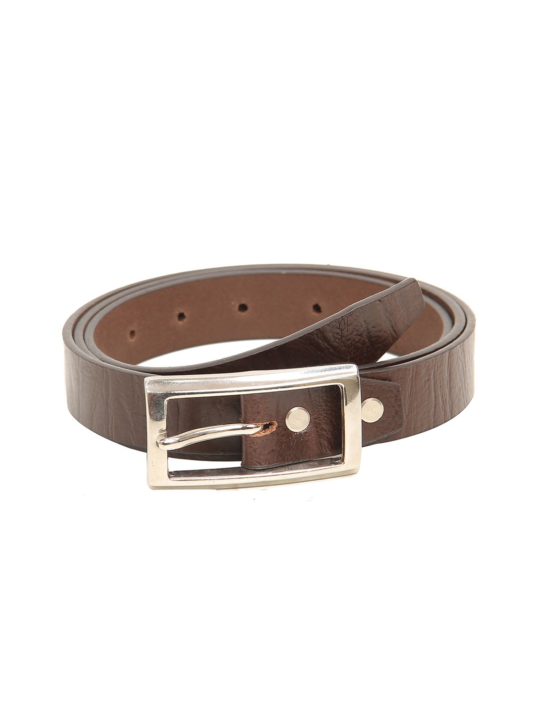 

Calvadoss Boys Brown Textured Leather Belt