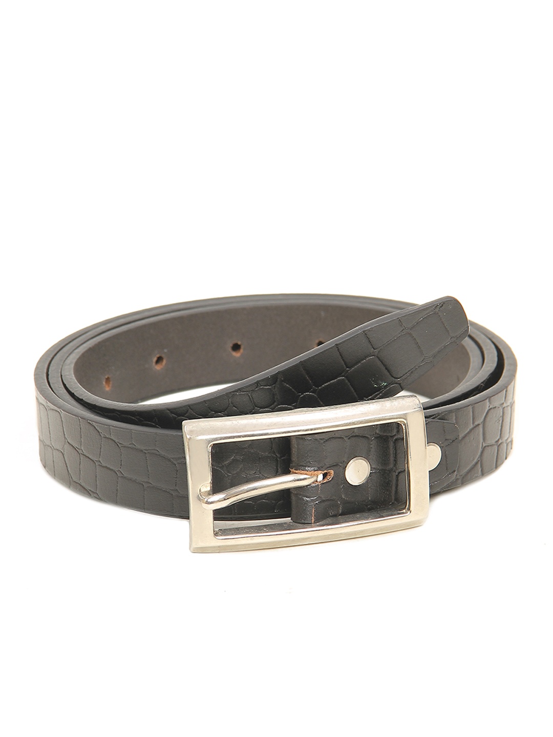 

Calvadoss Girls Black Textured Leather Belt