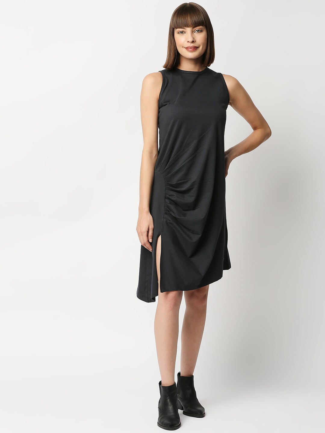 

Blamblack Grey Sheath Dress