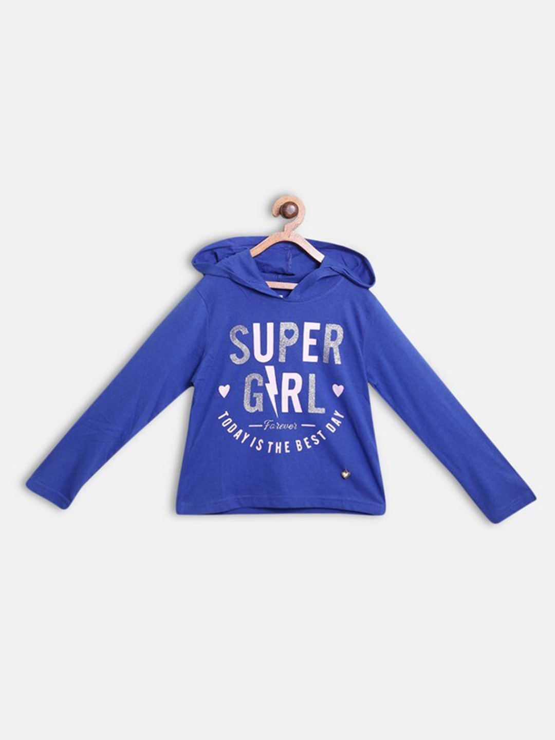

612League Girl Pure cotton Blue Print Top