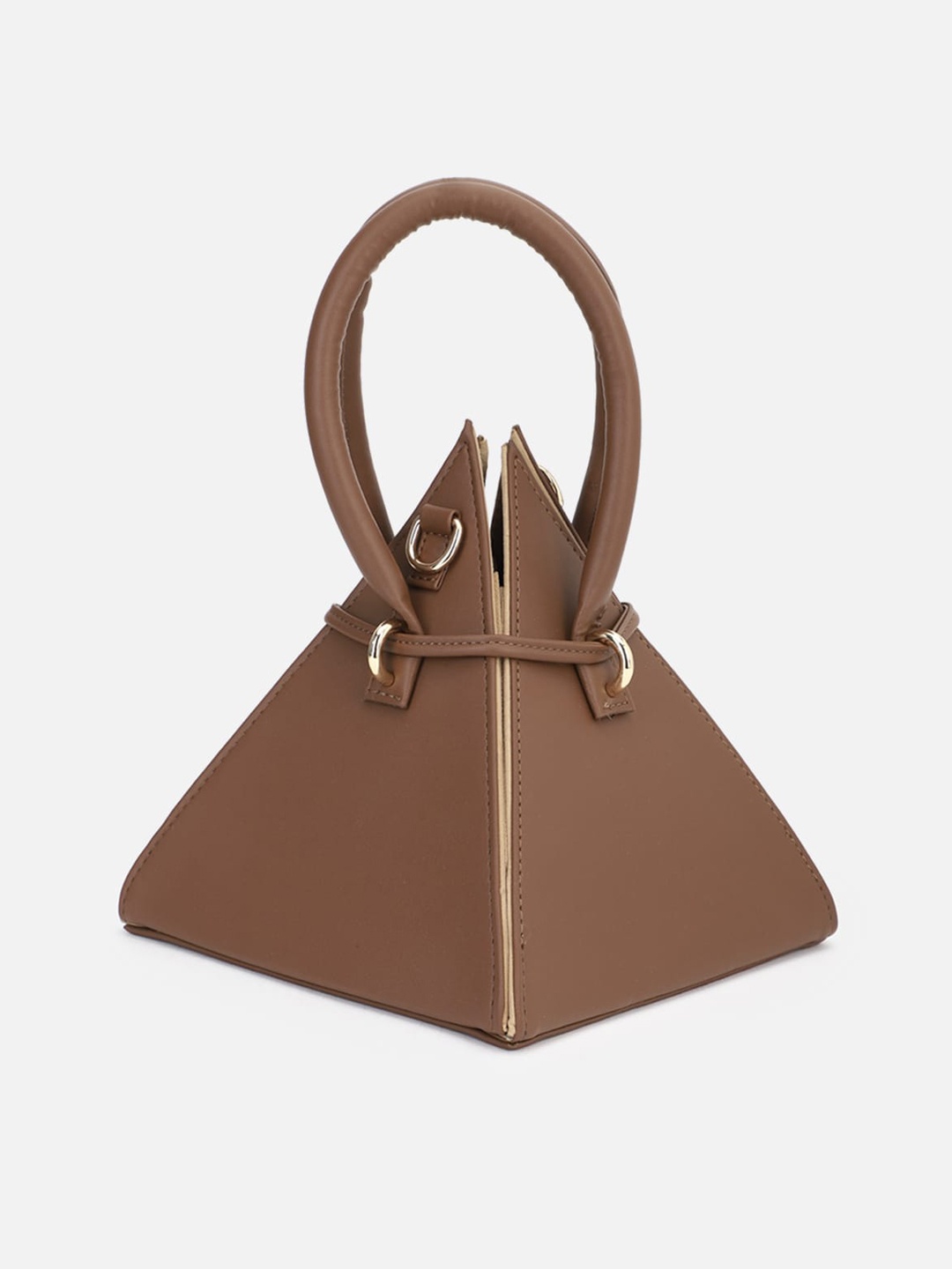 

FOREVER 21 Women Brown Bucket Handheld Bag