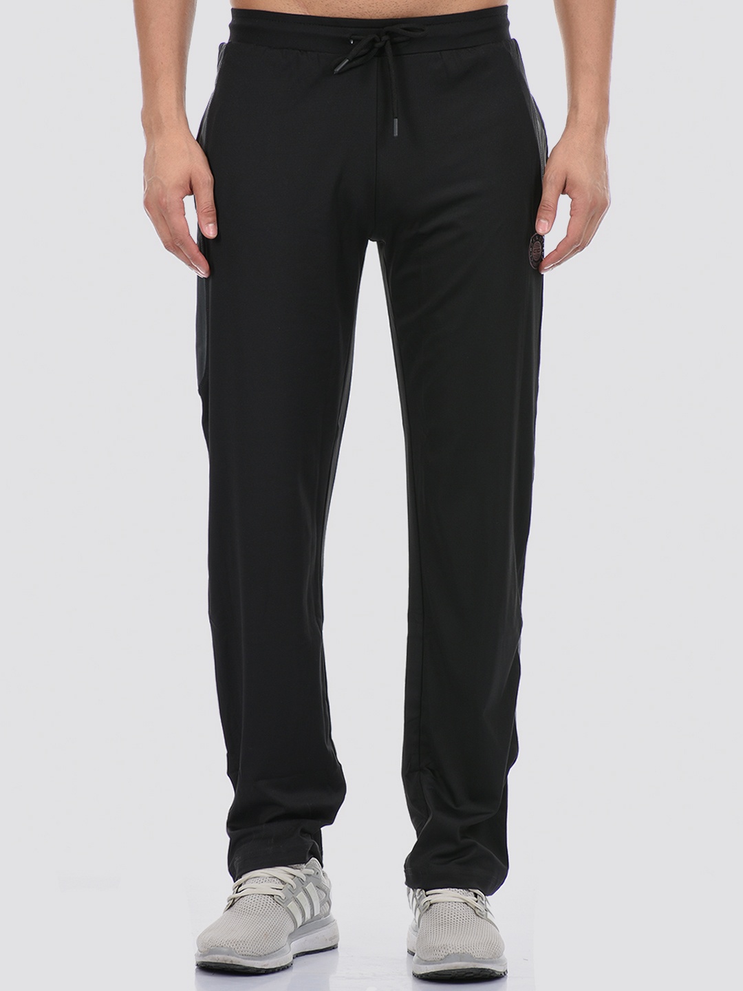 

Cloak & Decker by Monte Carlo Men Black Solid Cotton Track Pants