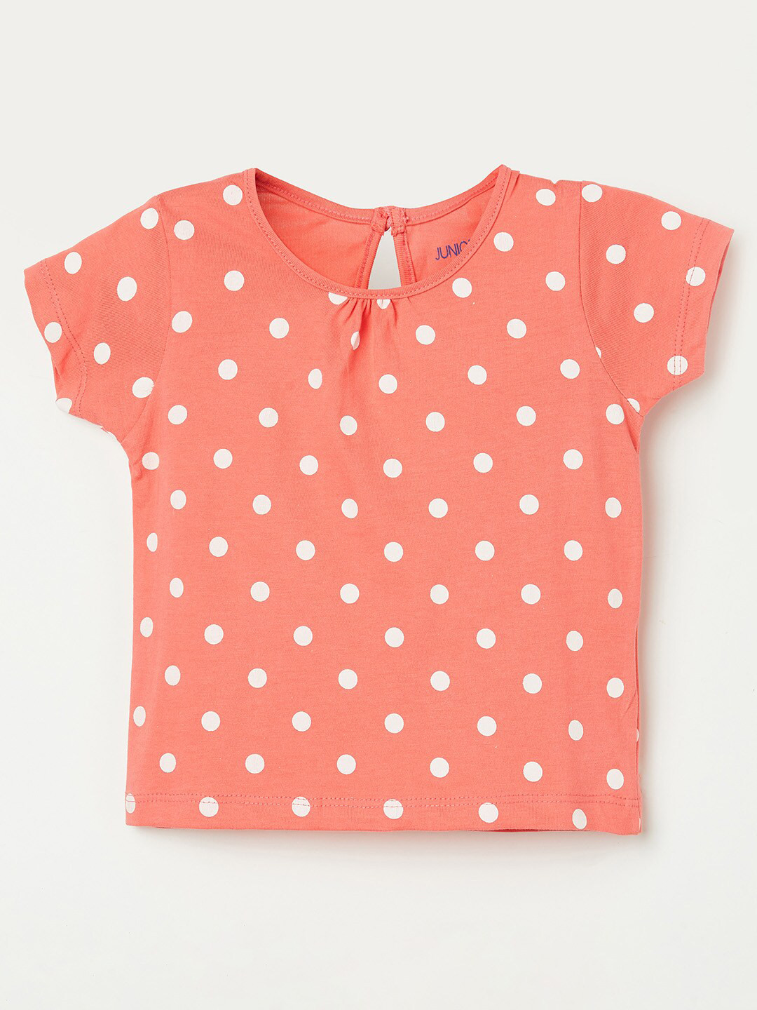

Juniors by Lifestyle Girls Pink Printed Pure Cotton T-shirt