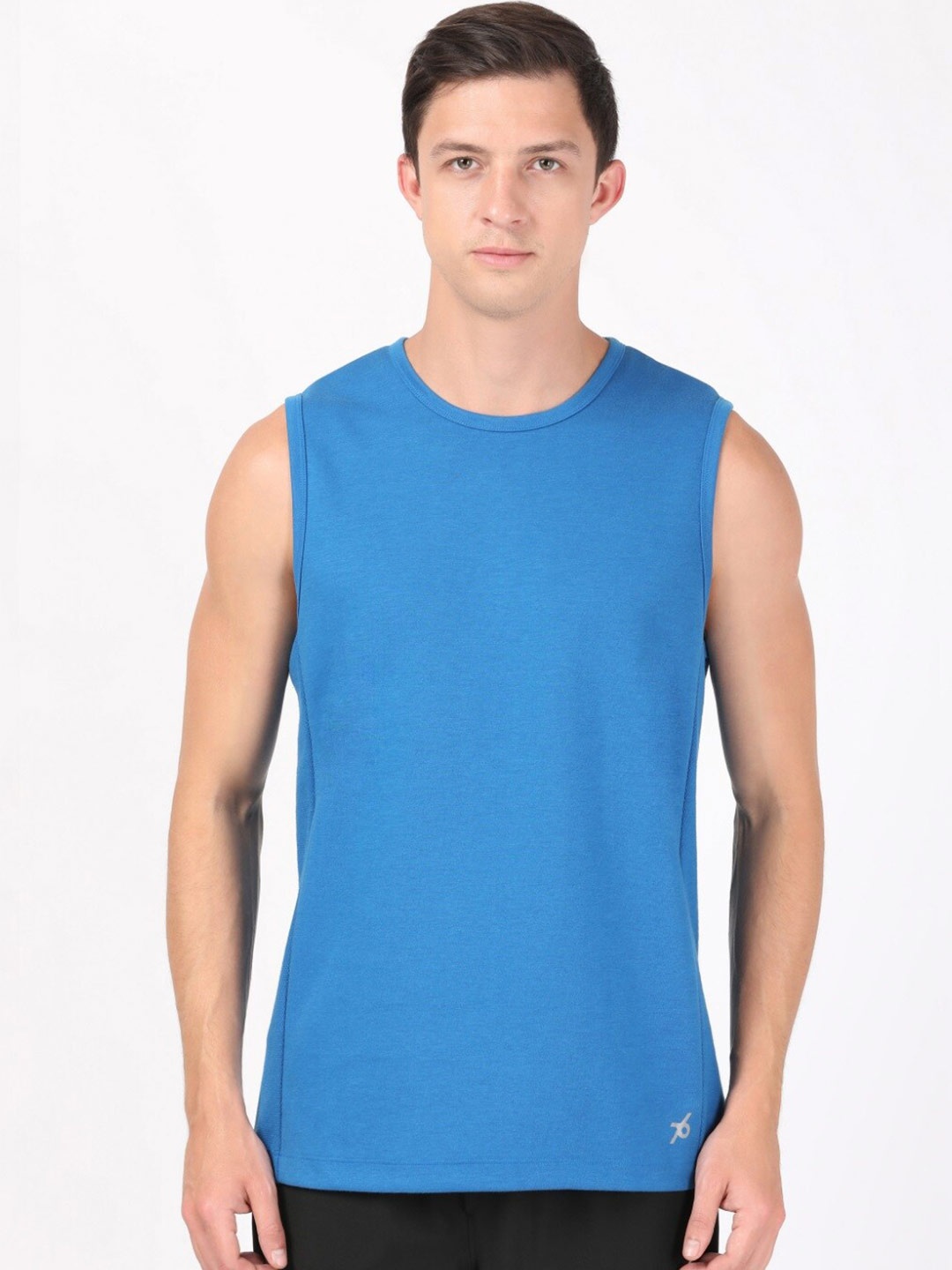 

Jockey Men Blue Solid T-shirt