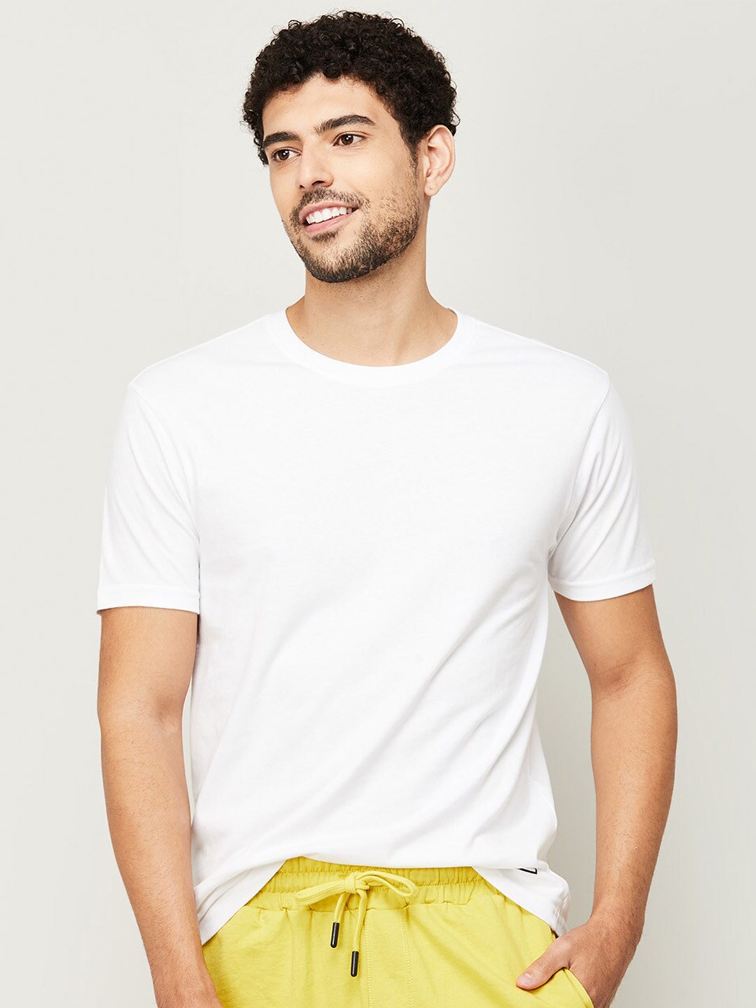 

Fame Forever by Lifestyle Men White Cotton T-shirt