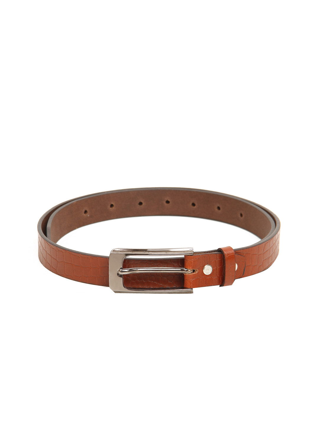 

Calvadoss Boys Tan Textured Leather Belt