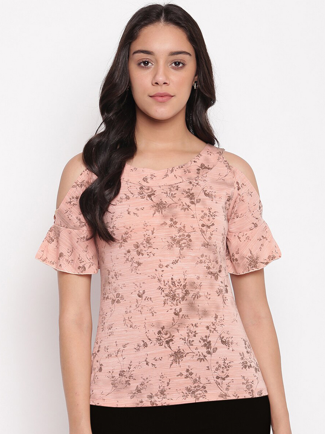 

Miss Grace Women Pink Floral Print Top