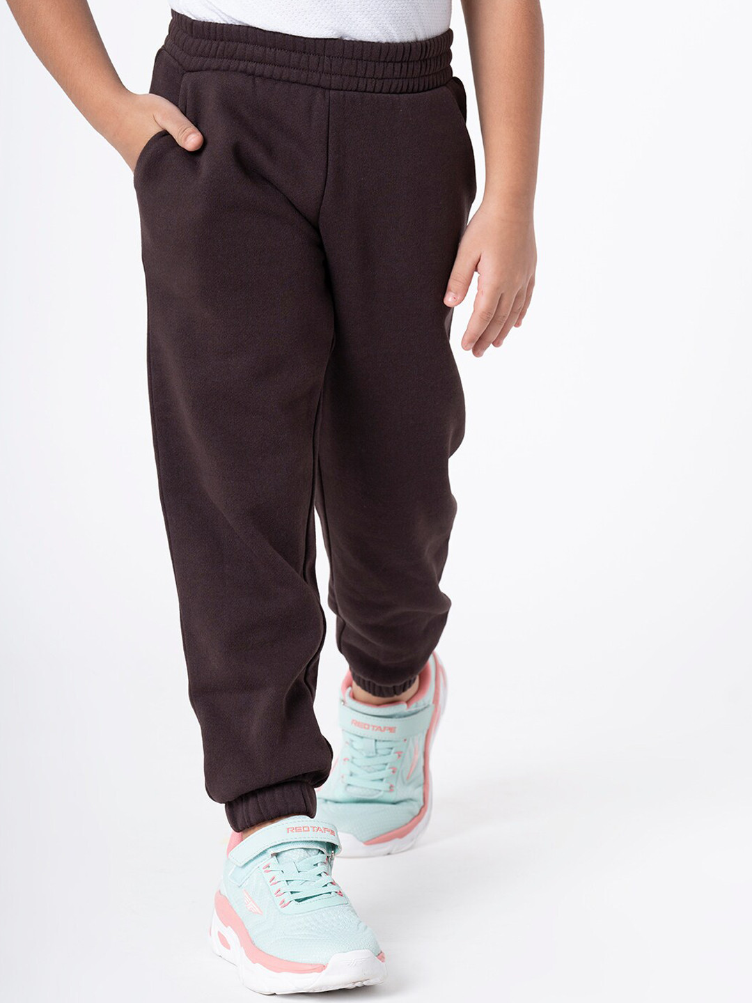 

Mode by Red Tape Girls Brown Regular Fit Solid Jogger