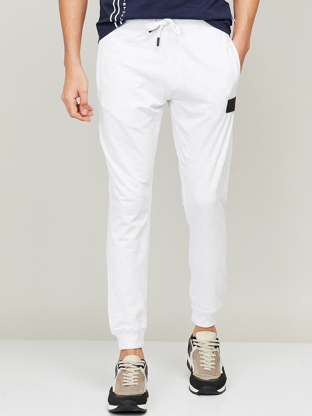

Forca Men White Solid Slim-Fit Track Pants