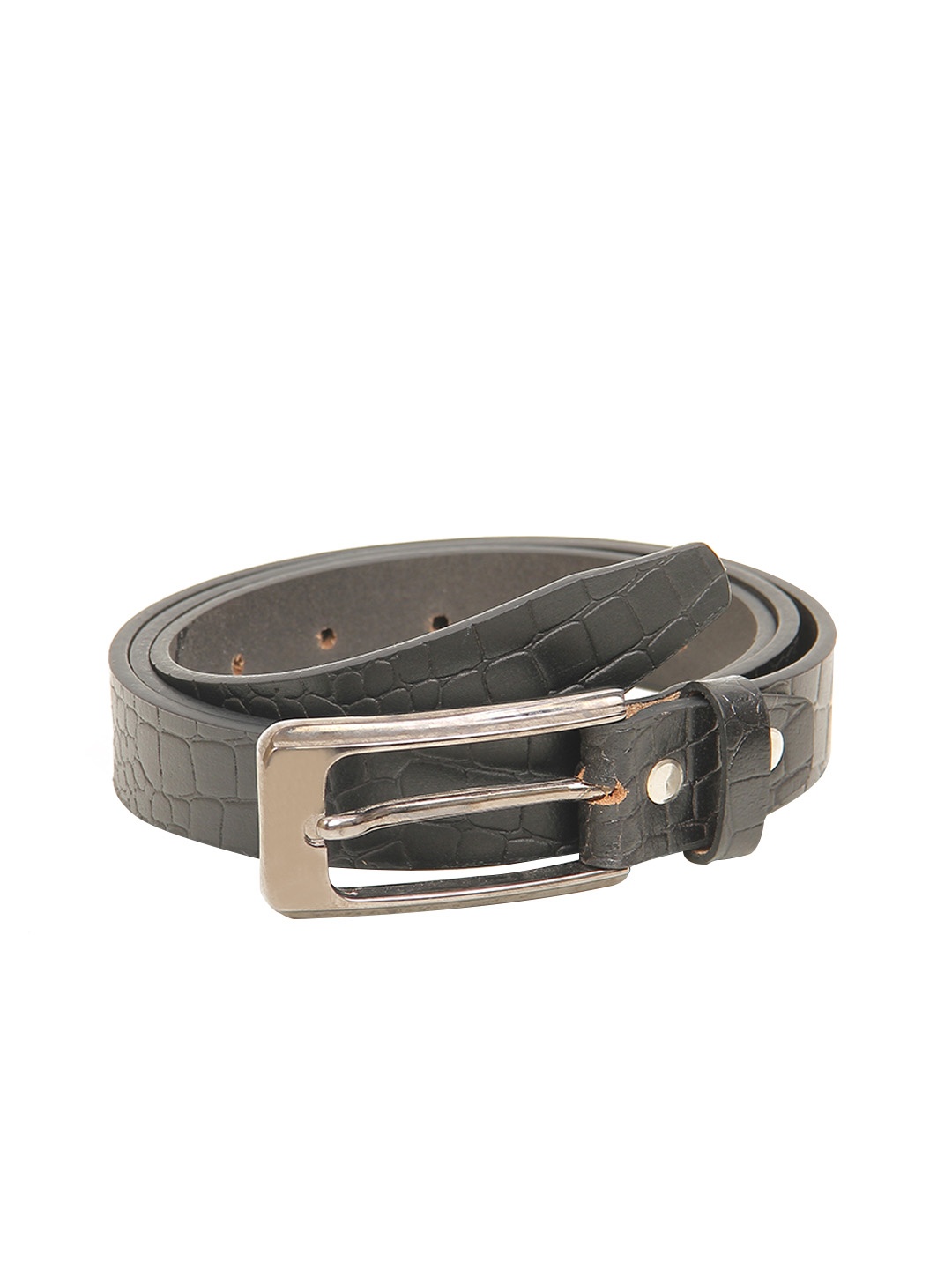 

Calvadoss Girls Black Textured Leather Belt