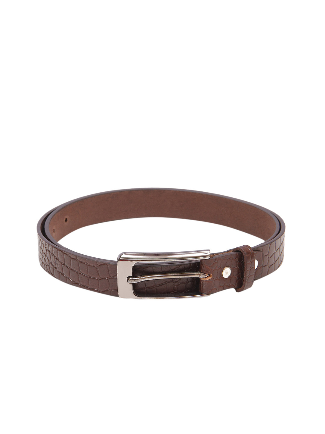 

Calvadoss Girls Brown Textured Leather Belt