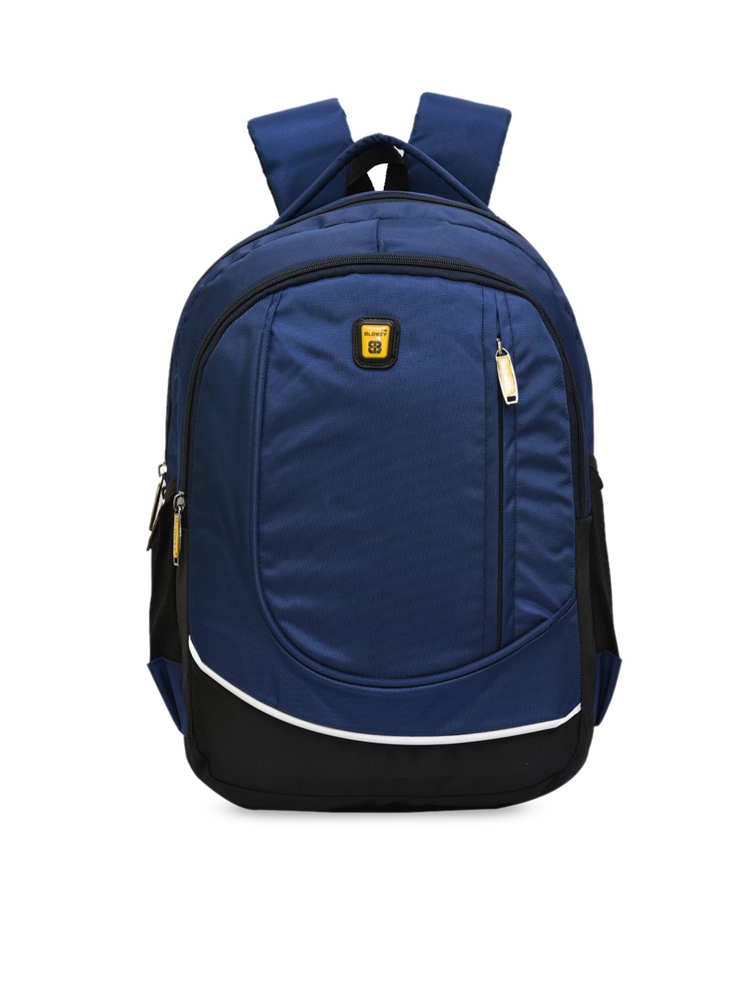 

Blowzy Bags Unisex Navy Blue & Black Backpack with Earphone Gate
