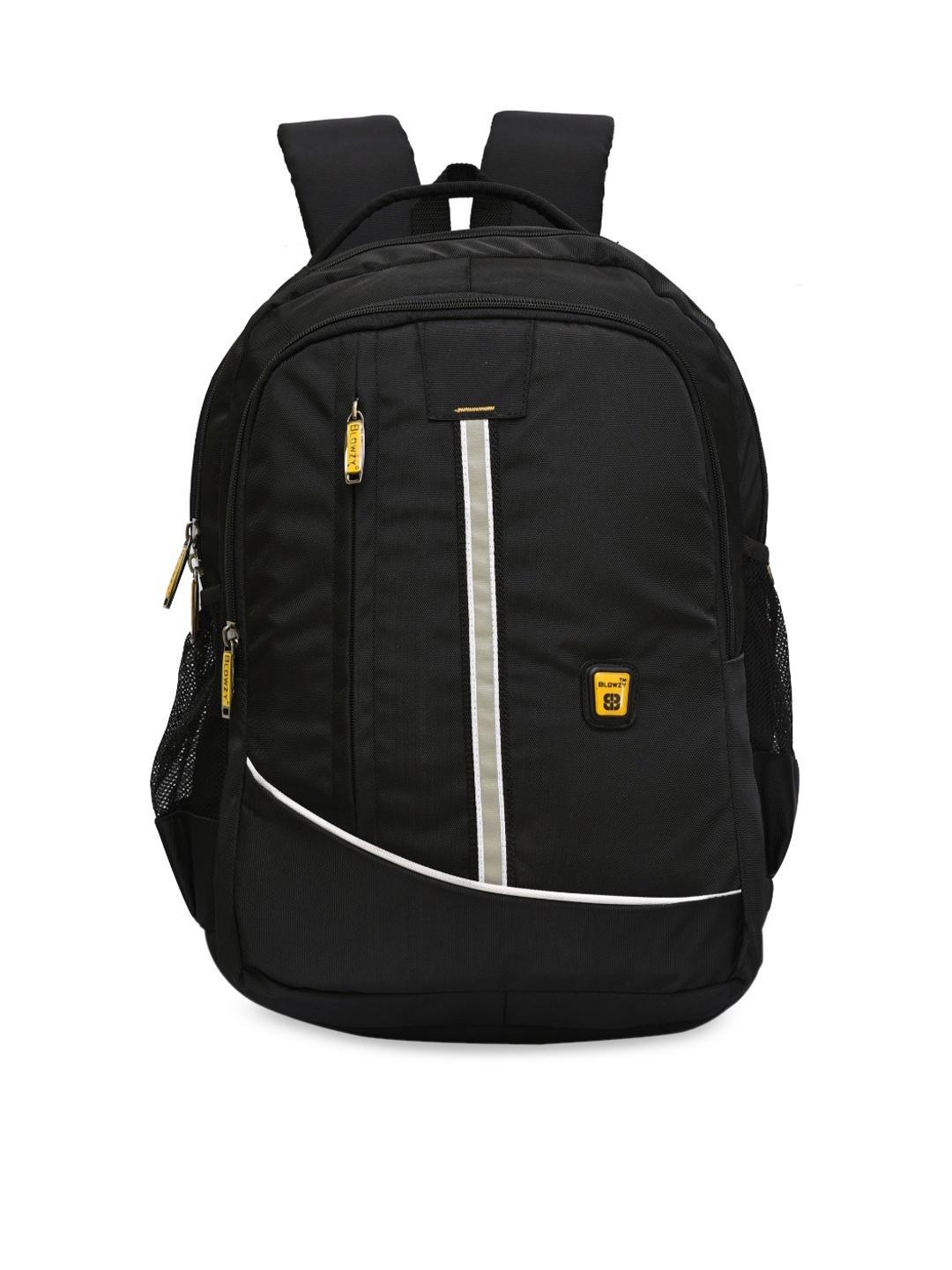 

Blowzy Bags Unisex Black & White Backpack with Earphone Gate