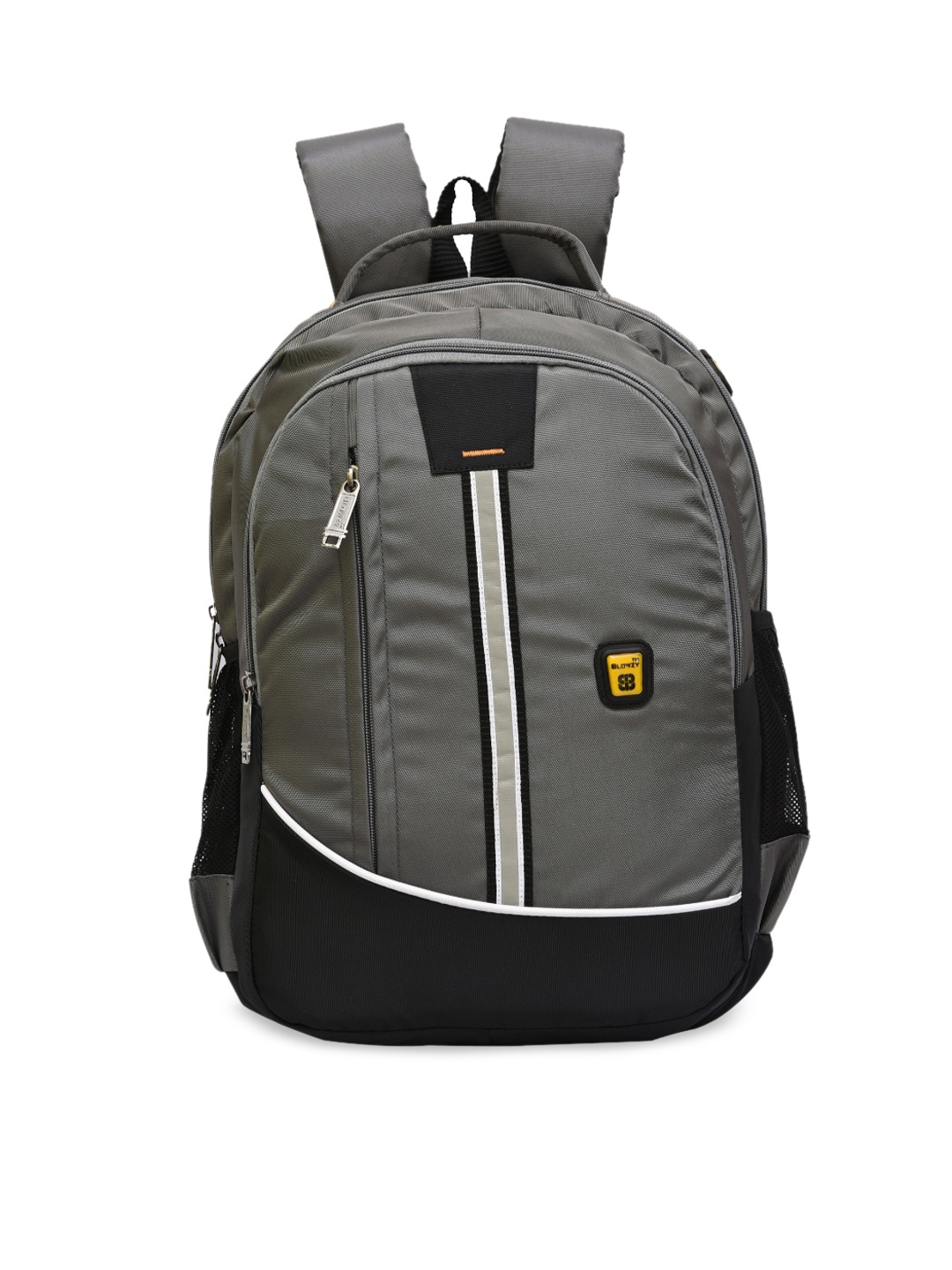 

Blowzy Bags Unisex Grey & Black Waterproof Backpack with Earphone Gate