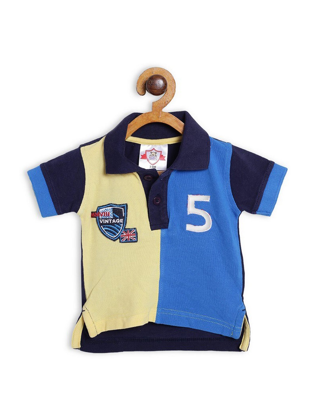

612League Boys Blue Polo Collar T-shirt