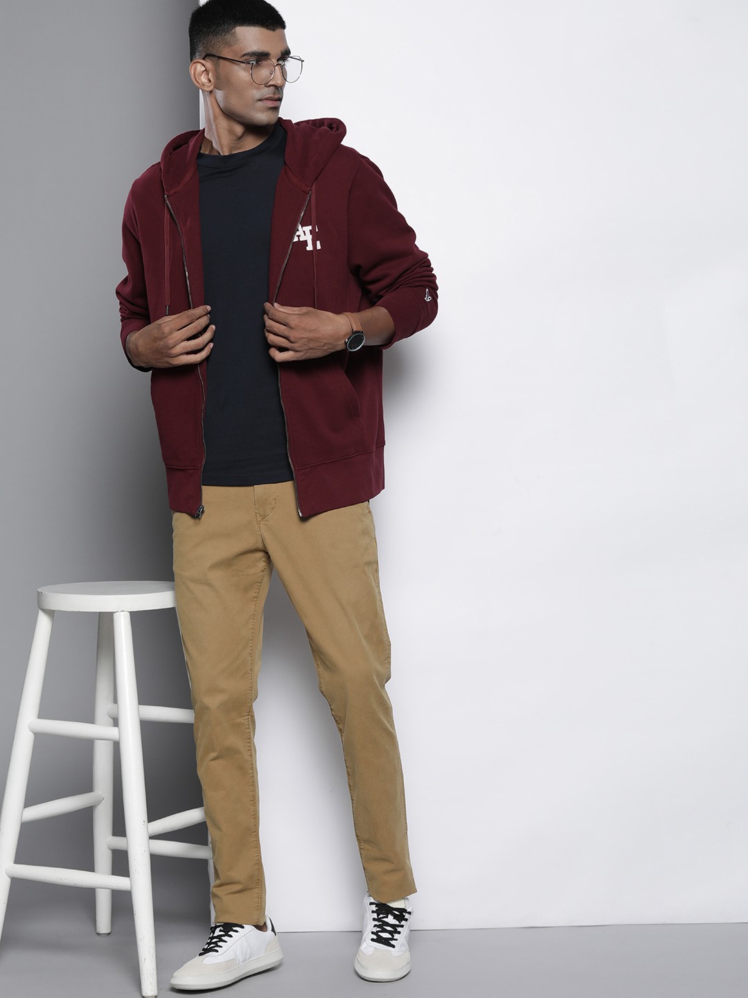 

AMERICAN EAGLE OUTFITTERS Men Brown Urban Slim Fit Trousers