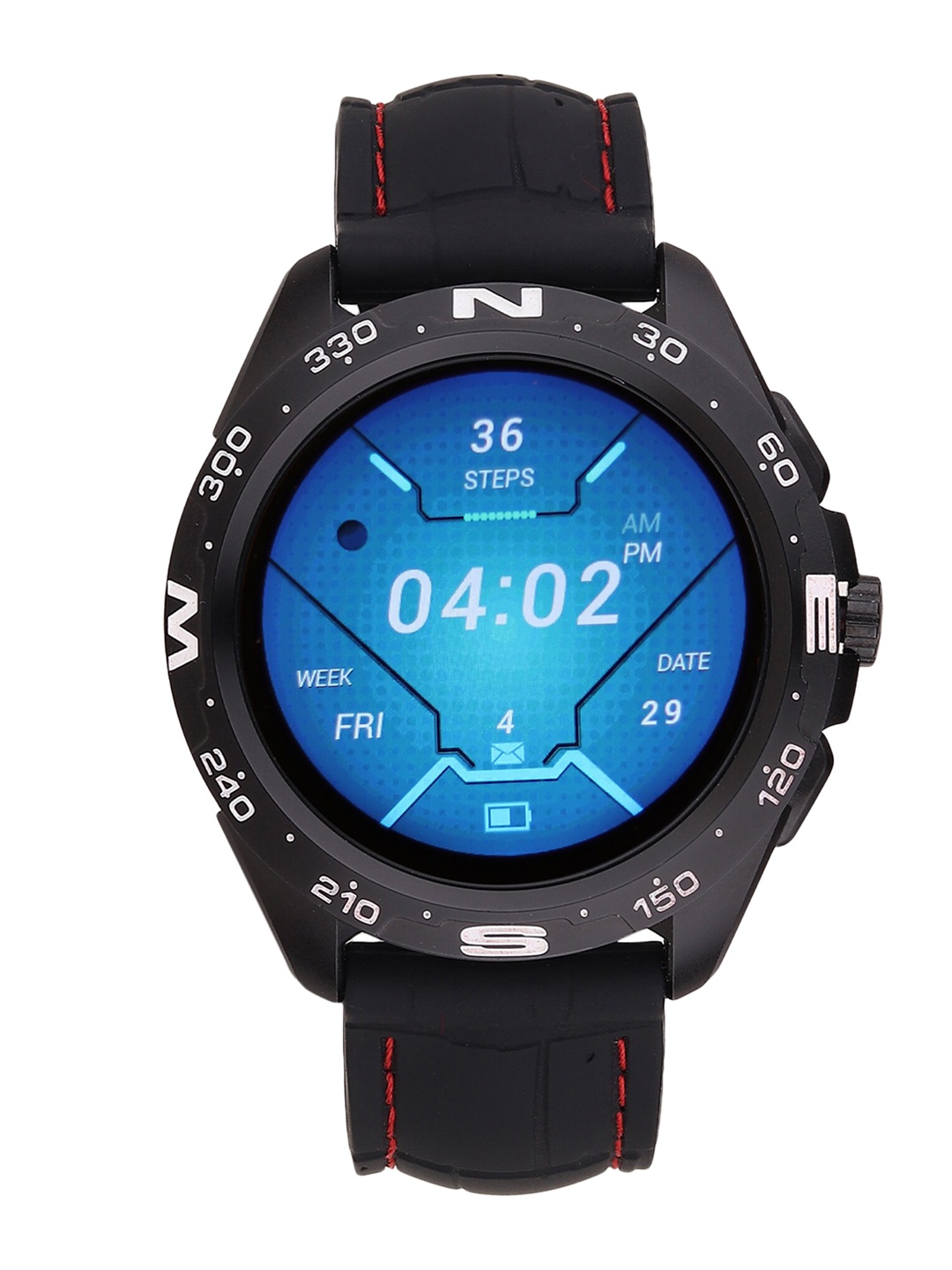 

Minix Black & Blue 1.32 Inch Round Dial & IP68 Rating Smart Watch MXT-FW26-Prime