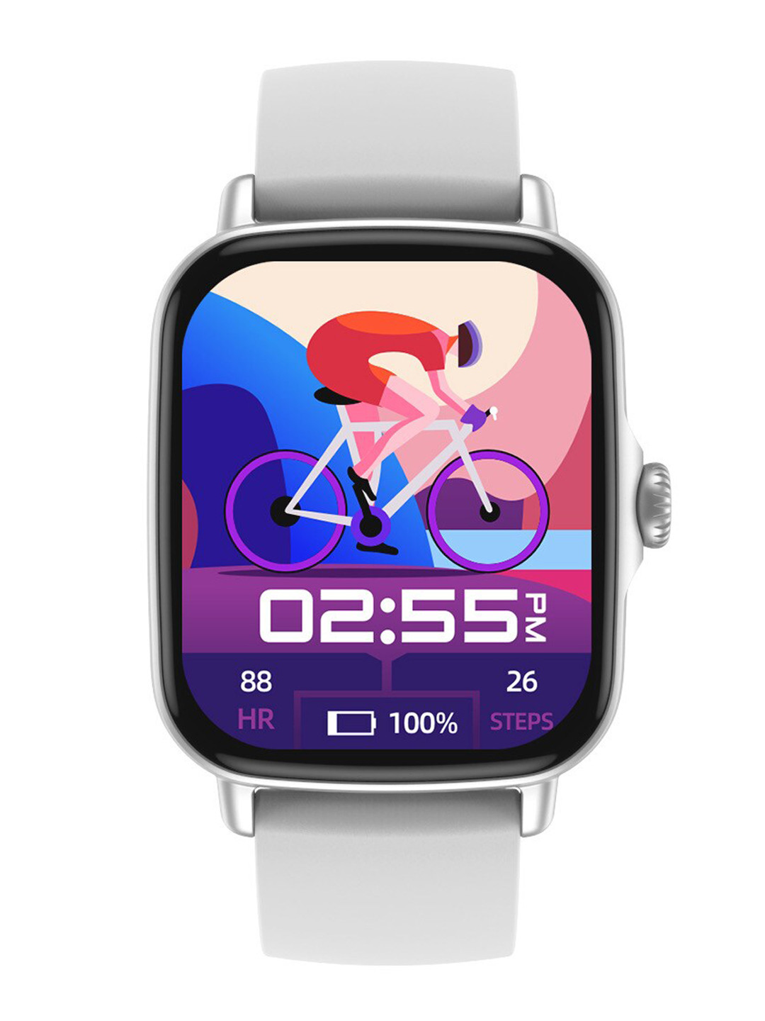 

Minix Silver-Toned Crest Bluetooth Calling Smart Watches