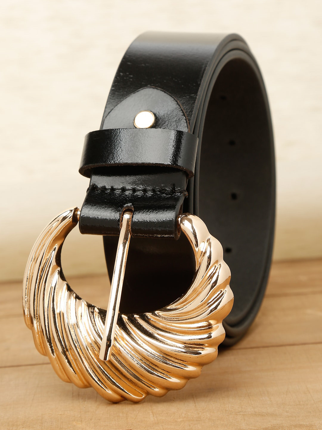 

Teakwood Leathers Women Black Belts