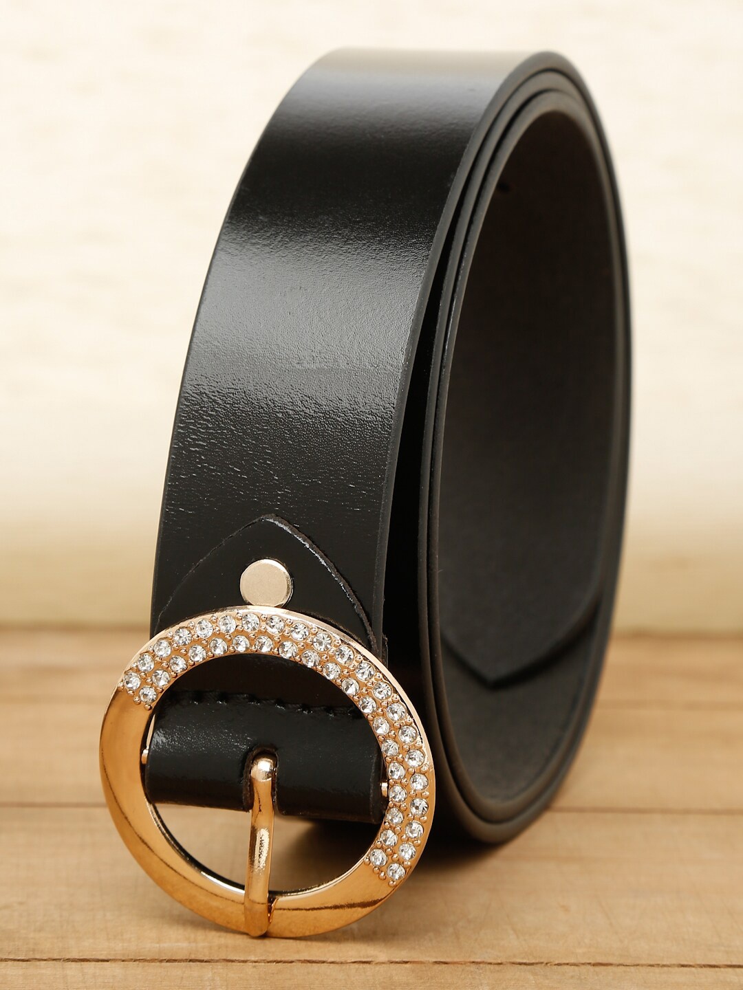 

Teakwood Leathers Women Black Belt