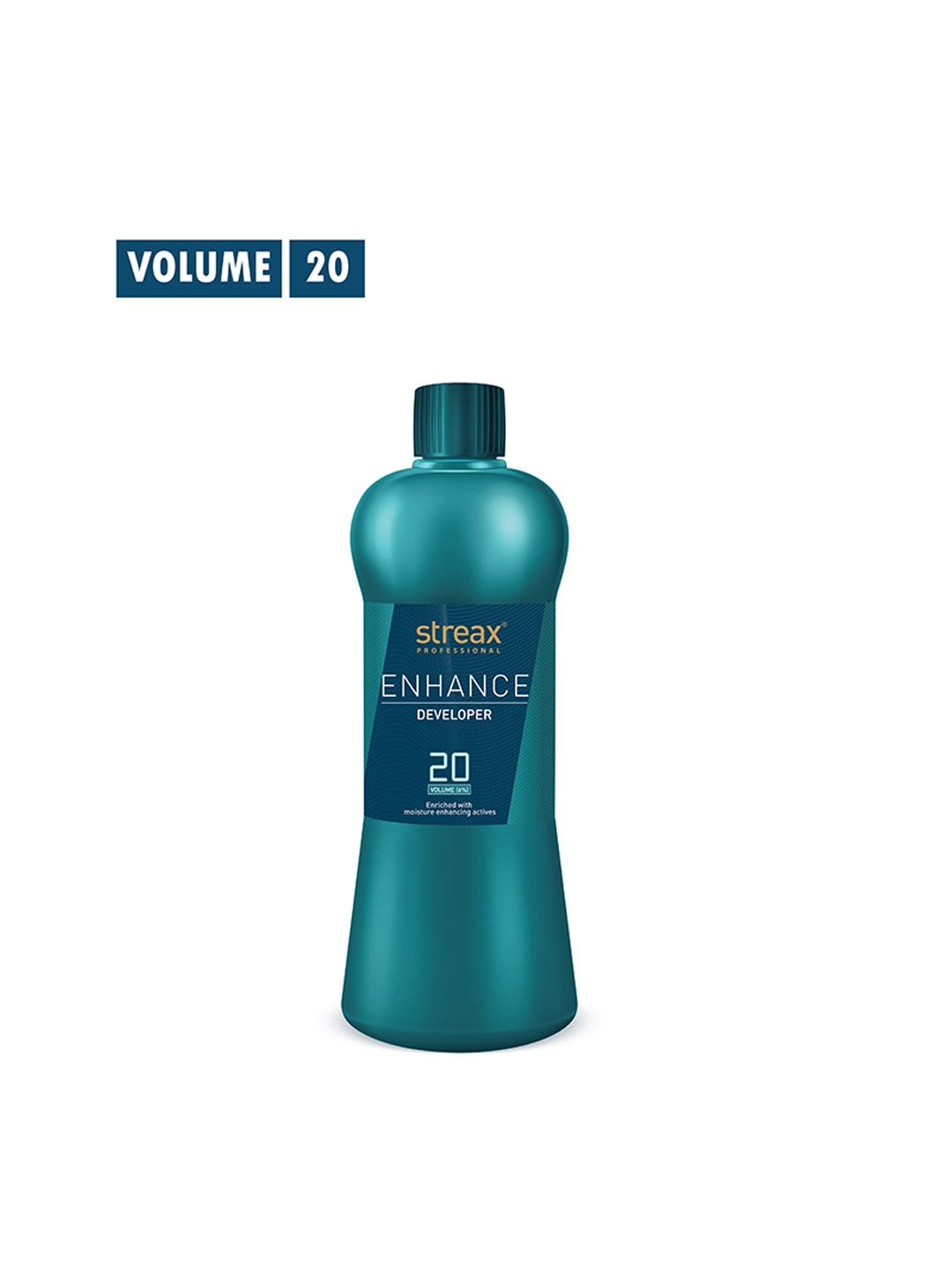

Streax Professional Enhance 20 Volume Hair Colour Developer with Lanolin - 1000 ml, Green