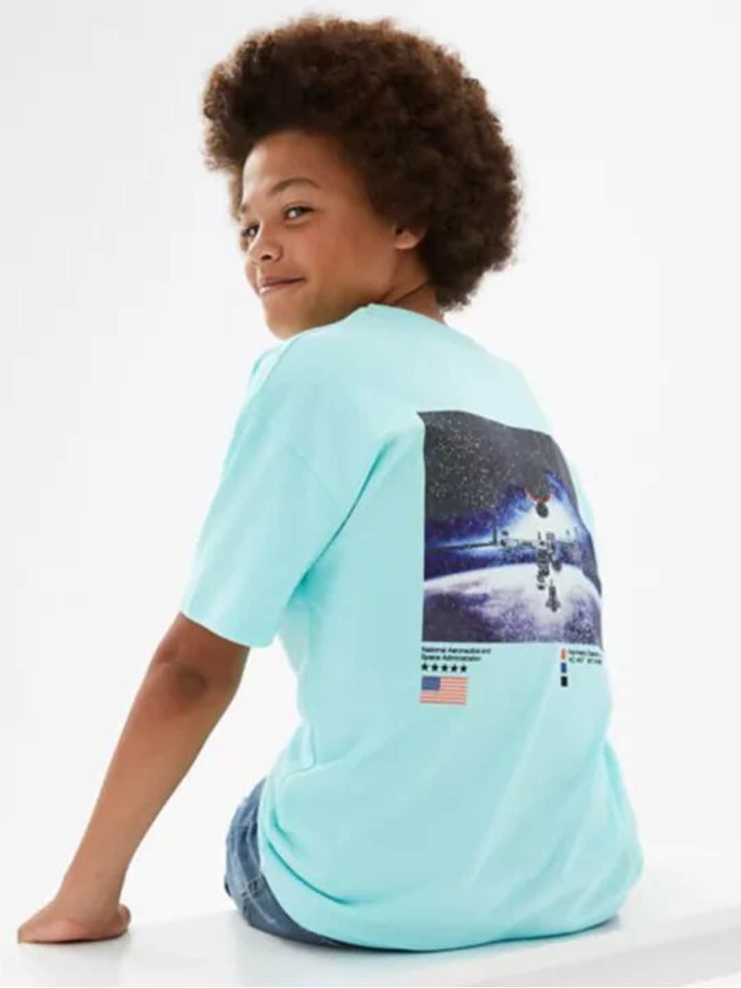 

Marks & Spencer Boys Blue Printed T-shirt